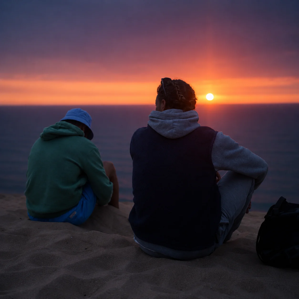Late rooftop conversations at Nomad Surf Camp